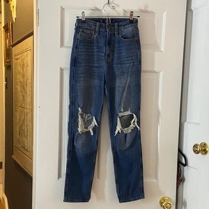 Hollister Distressed Mom Jeans